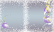 Illustration of a silver Christmas cards Illustration of a silver Christmas cards