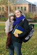 Studentin mit Kind