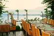 table setting sea view