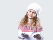 Cuty little girl in winter wear