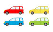 Samochód kombi, liftback - paczka, wektor Samochód kombi, liftback - paczka, wektor