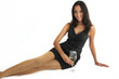 Beautiful female woman / model drinking wine