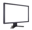 Computer monitor with clipping path