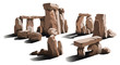 Ancient stone circle, place of magic and worship, vector Ancient stone circle, place of magic and worship, vector