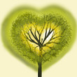 Tree in the form of heart
