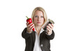 Food Canning Business Woman Concept