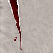 ripped paper with blood
