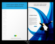 Template for advertising brochure with people