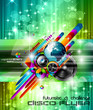 Background for music international disco event