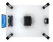 Audio system, view top
