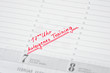 autogenes Training termin im kalender notiert