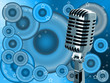 Microphone on background