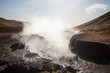 Thermal areas in the mountains of Iceland