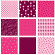 Nine pink floral backdrops