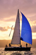 Photo: Sail boat on sunset Sail boat on sunset