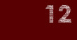 12 nouvel an rouge
