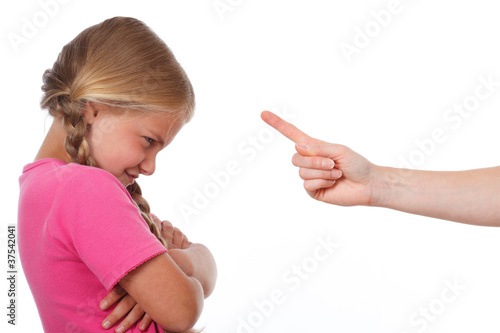 Photo: adult upraid child adult upraid child