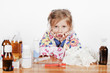 sick girl hoping for the new miracle drug