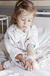 sick girl in hospital