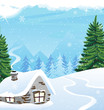 Winter mountain landscape Winter mountain landscape