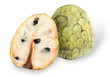 Cherimoya fruit isolated on white