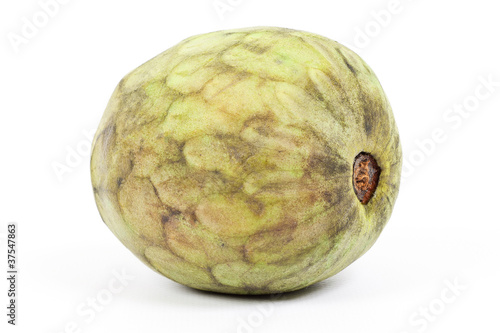 Photo: Cherimoya fruit isolated on white Cherimoya fruit isolated on white