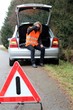Foto: Autopanne mit Frau Autopanne mit Frau