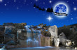 santa with merry christmas message