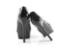 black high heels mit reflection isolated on white backgroud