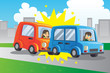 Vector: Car accident Car accident
