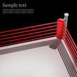 Boxing ring background - 3d render