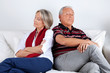 Stubborn Couple on Sofa