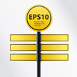 Vector Modern Yellow Traffic S...