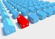 The Red House amongst The Blue