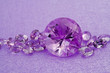 Elegant jewelry gems amethyst