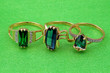 Elegant emerald  jewelry rings