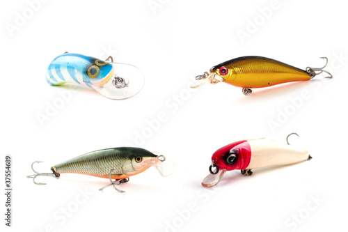 Photo: Fishing Lures with isolated background Fishing Lures with isolated background