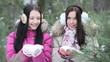 Throwing snow simultaneously