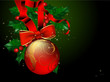 Vector: christmas background with bow christmas background with bow