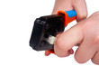 working with ethernet and phone crimp tool