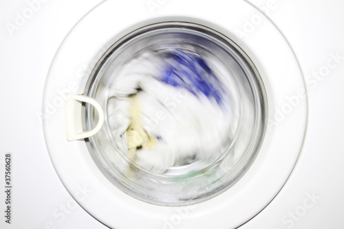 Photo: close-up od washing machine close-up od washing machine