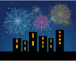 Fuochi d'artificio in città Fuochi d'artificio in città