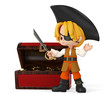 pirate boy side view