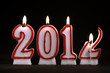 Burning candles for year 2012