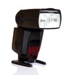 camera flash light on white background.