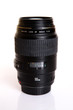 camera lens on white background