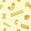 Vecteur : Pasta food seamless background in vector format Pasta food seamless background in vector format