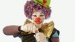 il clown e le bolle di sapone