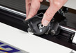 Photo: Close up of picture mat cutter blade Close up of picture mat cutter blade