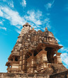 Erotic Temple in Khajuraho. Madhya Pradesh, India. Erotic Temple in Khajuraho. Madhya Pradesh, India.